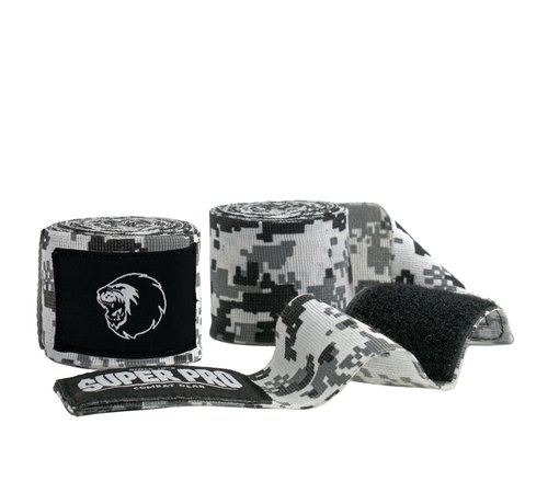 Super Pro Super Pro Combat Gear bandages Camo Zwart/Grijs/Wit