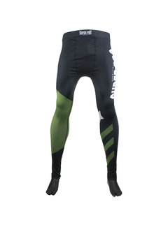 Super Pro Super Pro Combat Gear Heren Legging No Mercy Zwart/Groen/Zilver