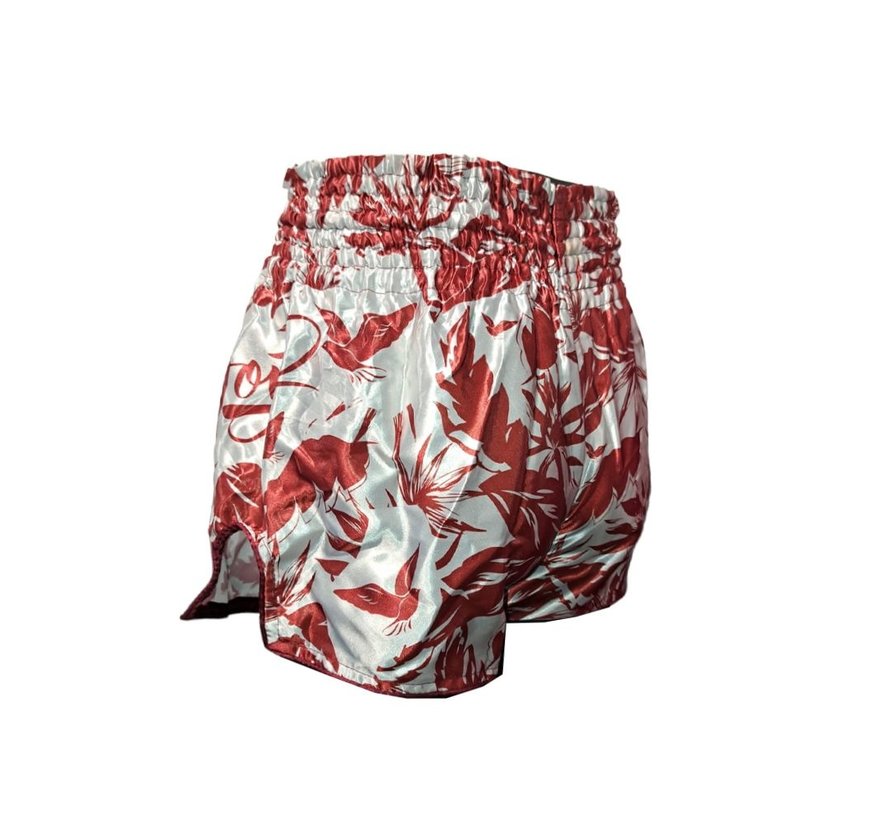 Joya Flower Muay Thai Short - Rood