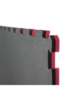 E- 2,5 Cm Puzzelmatten Rood  zwart - met staffelkorting