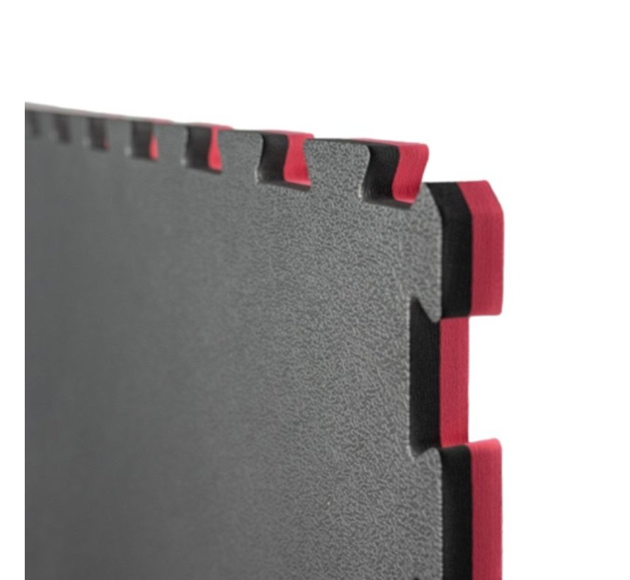 2,5 Cm Puzzelmatten Rood  zwart - met staffelkorting