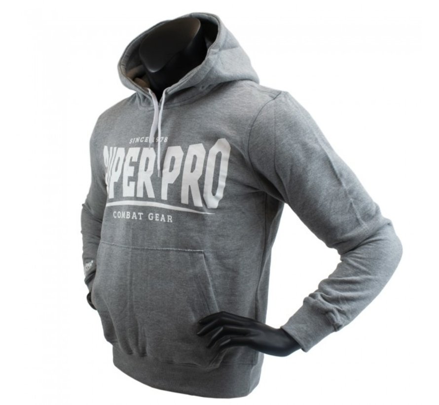 Hoody S.P. Logo Grijs/Wit