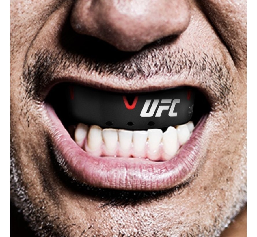 OPRO x UFC Gebitsbeschermer Silver Zwart/Rood