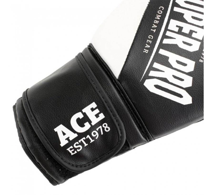 ACE (kick)bokshandschoenen Zwart/Wit