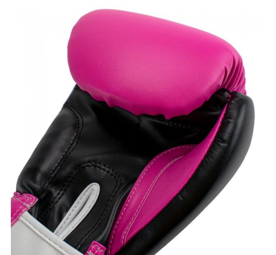 (kick)bokshandschoenen Rebel Zwart/Roze/Wit