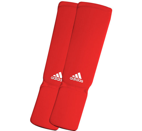 Adidas adidas elastische scheen/wreefbeschermers rood