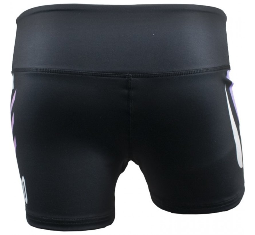 Short Tight Dames No Mercy Wit/Paars/Zilver
