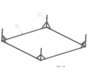 Basic Frame voor Boksring 5 x 5 m Touwen 4 x 4 m