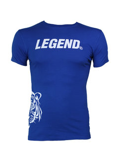 Legend t-shirt blauw Slimfit Panter