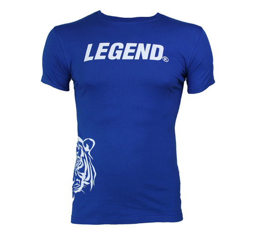 Legend t-shirt blauw Slimfit Panter