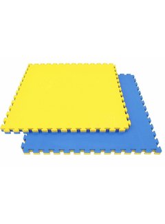 Legend Puzzelmat 1 x 1 m sport 4CM Blauw/Geel