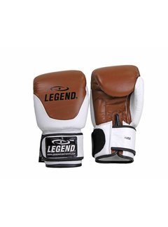 Legend Leren bokshandschoenen Thai lijn Bruin