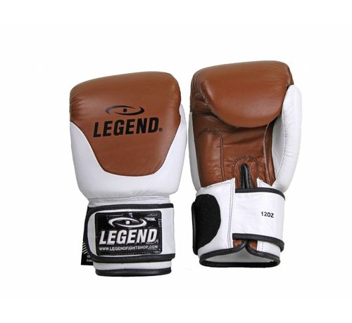 Legend Leren bokshandschoenen Thai lijn Bruin