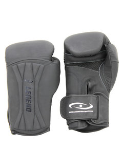 Legend Legend Power Bokshandschoenen van Leer - Speciale Mat Zwart