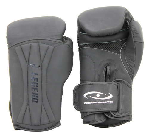 Legend Legend Power Bokshandschoenen van Leer - Speciale Mat Zwart