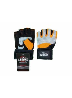 Legend Fitness Handschoenen Pro Grip Oranje/Grijs