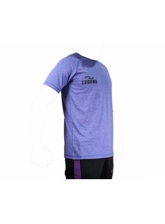 Legend Sportshirt dryfit blauw/grijs melange