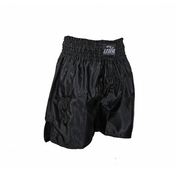 Legend Kickboks- Boks Broekje Lang Model Kids/Volwassenen Zwart Satijn
