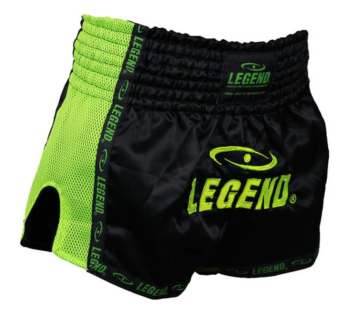 Legend Kickboks broekje neon groen mesh