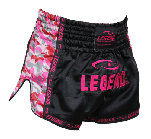 Legend Dames Kickboks broekje Camo roze