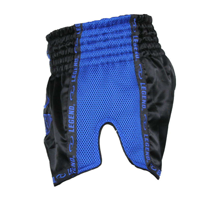 Kickboks broekje blauw mesh