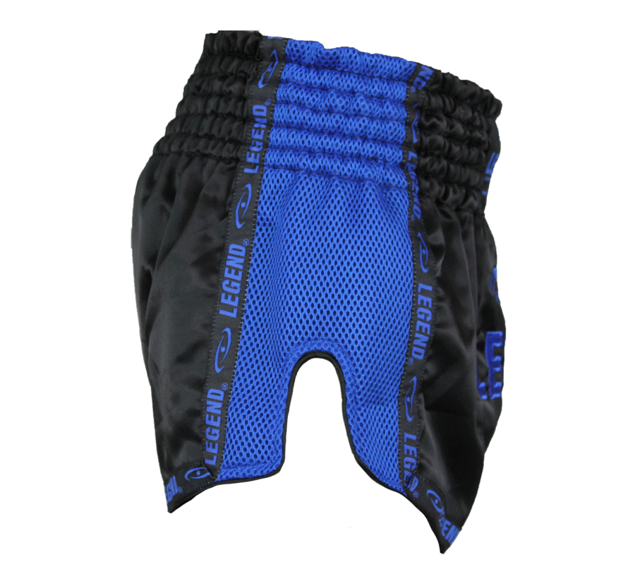Kickboks broekje blauw mesh