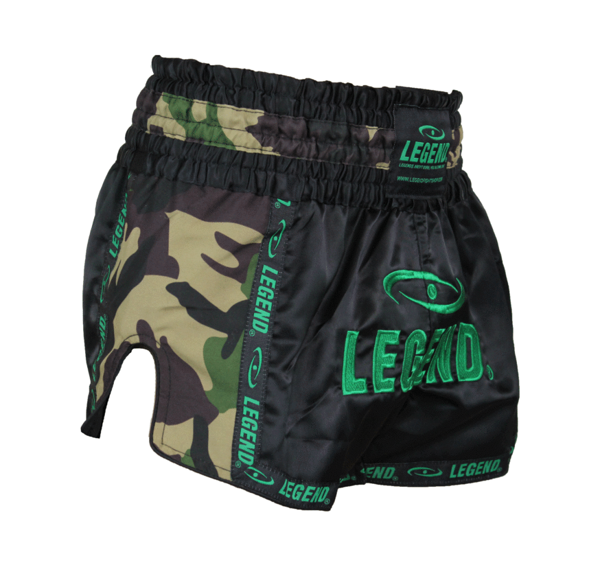 Kickboks broekje Camo Leger
