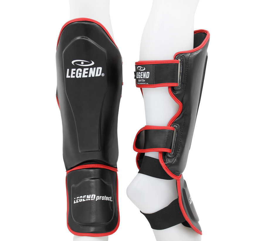 Scheenbeschermers Best zwart/rood