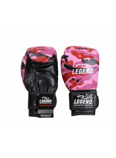 Legend bokshandschoenen  dames Camo Roze Protect en Power