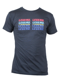 Legend t-shirt zwart rainbow