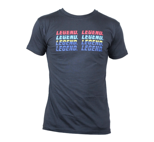 Legend t-shirt zwart rainbow