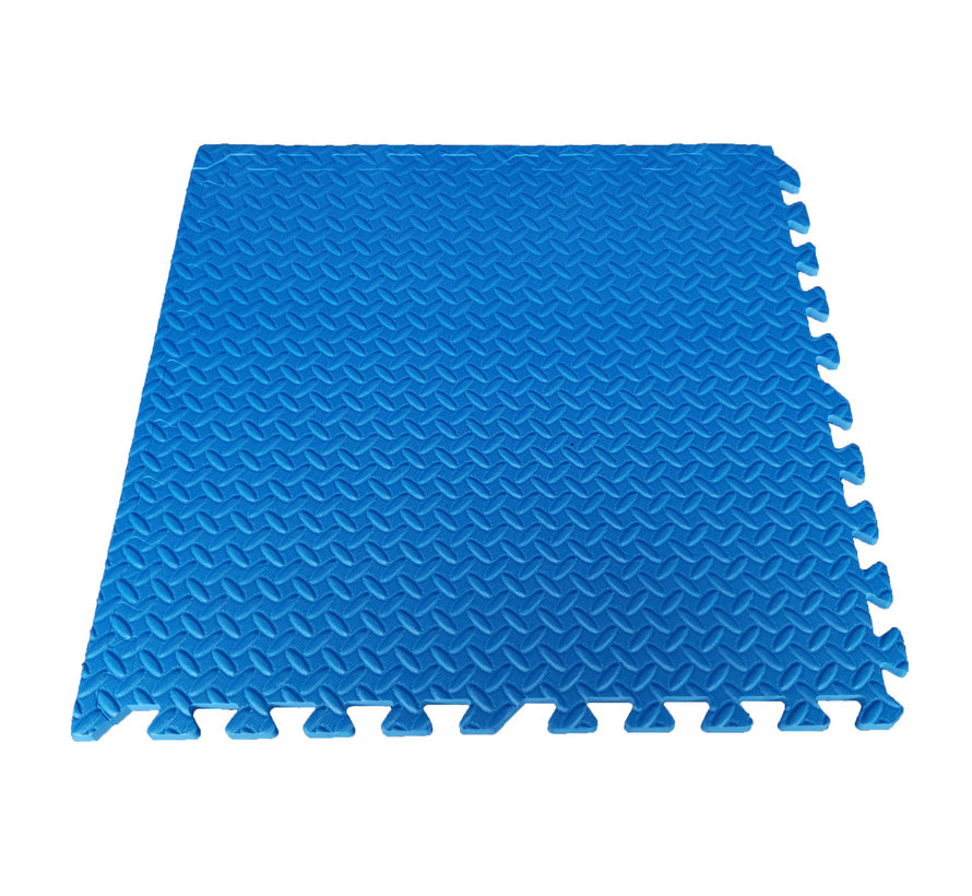 Puzzelmat 60 x 60 cm -  1,2CM Blauw