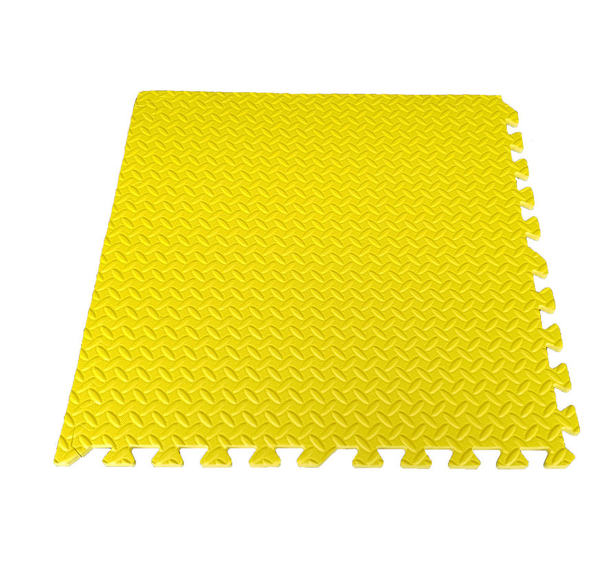 Puzzelmat 60 x 60 cm -  1,2CM Geel