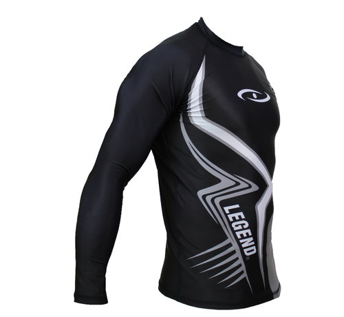 Legend Sportshirt dryfit Zwart/grijs spartan Sublimation