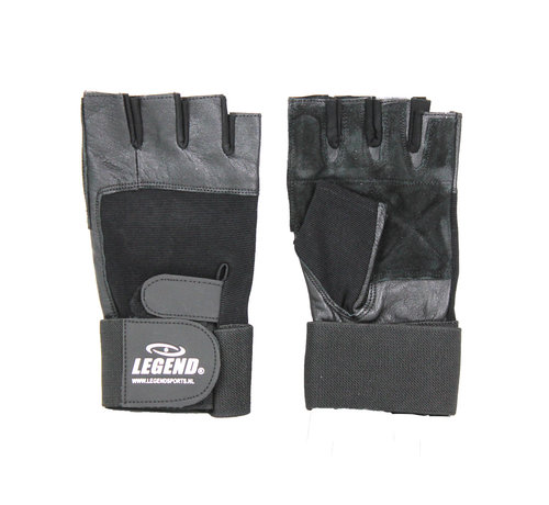 Legend Fitness handschoenen leder zwart