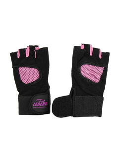 Legend Fitness Handschoenen mesh zwart/roze