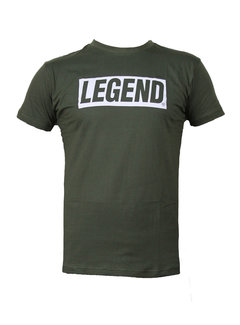 Legend t-shirt leger groen  inspiration quote