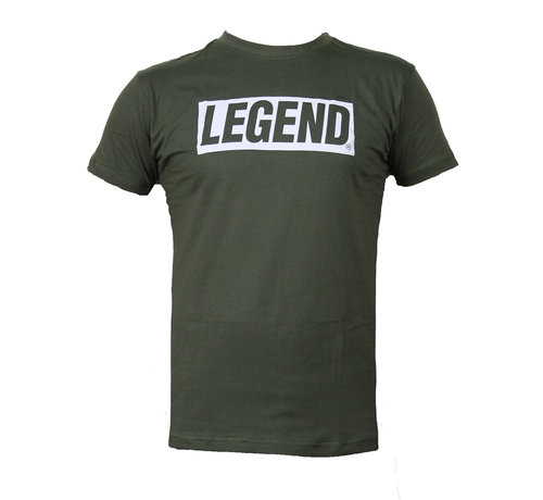 Legend t-shirt leger groen  inspiration quote