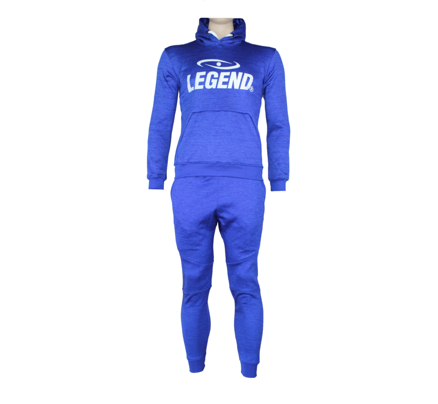 Trainingspak unisex met hoodie blauw