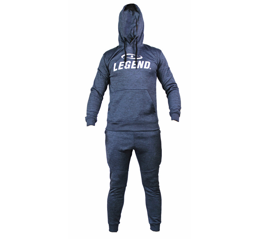 Trainingspak unisex met hoodie navy blauw