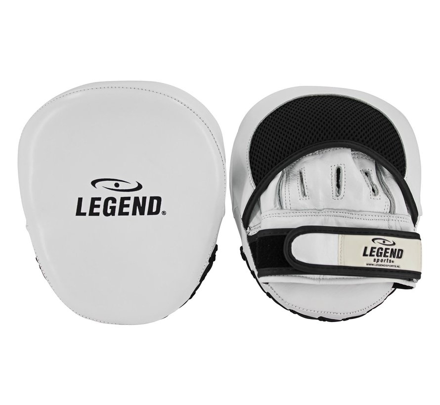 Power Impact Stootkussens Wit/Zwart Leer