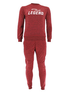 Legend Joggingpak dames/heren met trui/sweater Rood