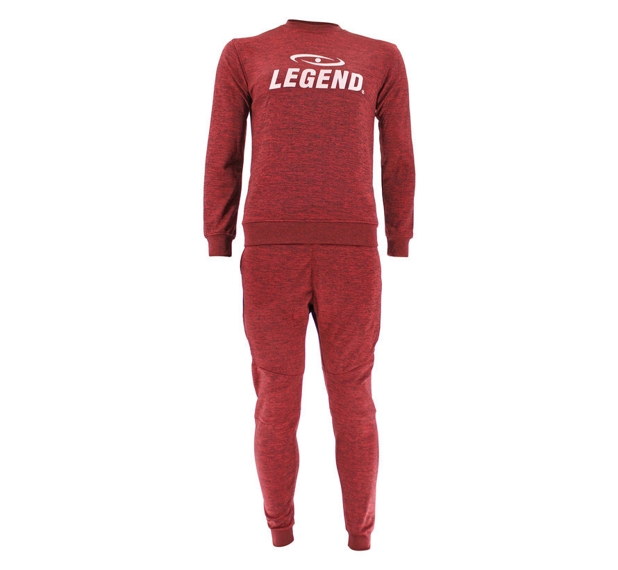 Trainingspak unisex met trui Rood
