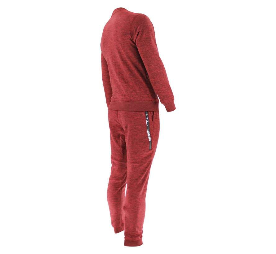 Trainingspak unisex met trui Rood