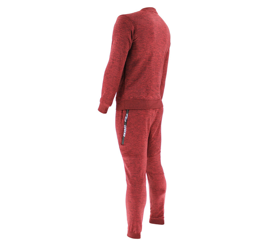 Trainingspak unisex met trui Rood