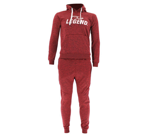 Legend Trainingspak unisex met hoodie Rood