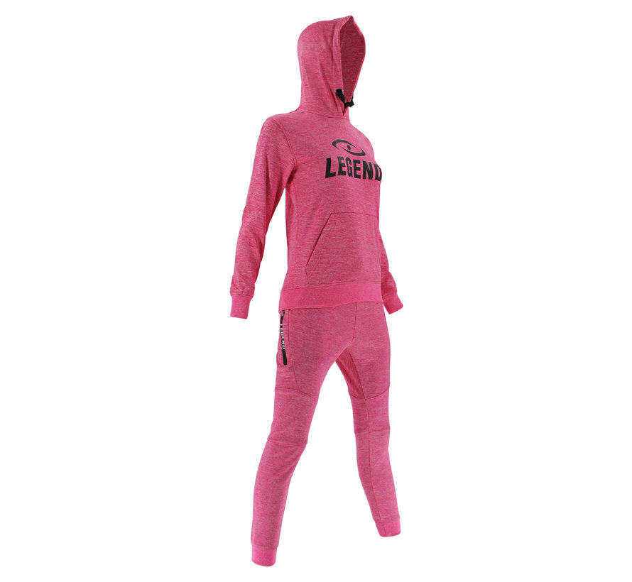 Trainingspak unisex met hoodie Roze