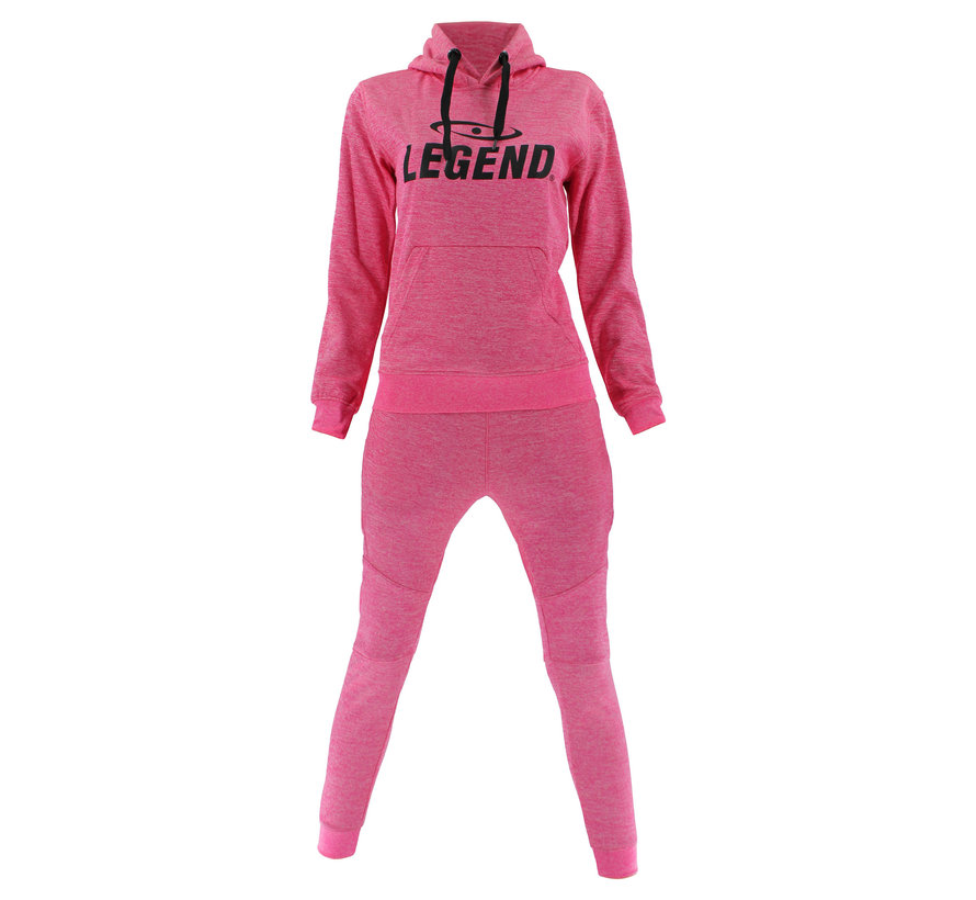 Trainingspak unisex met hoodie Roze