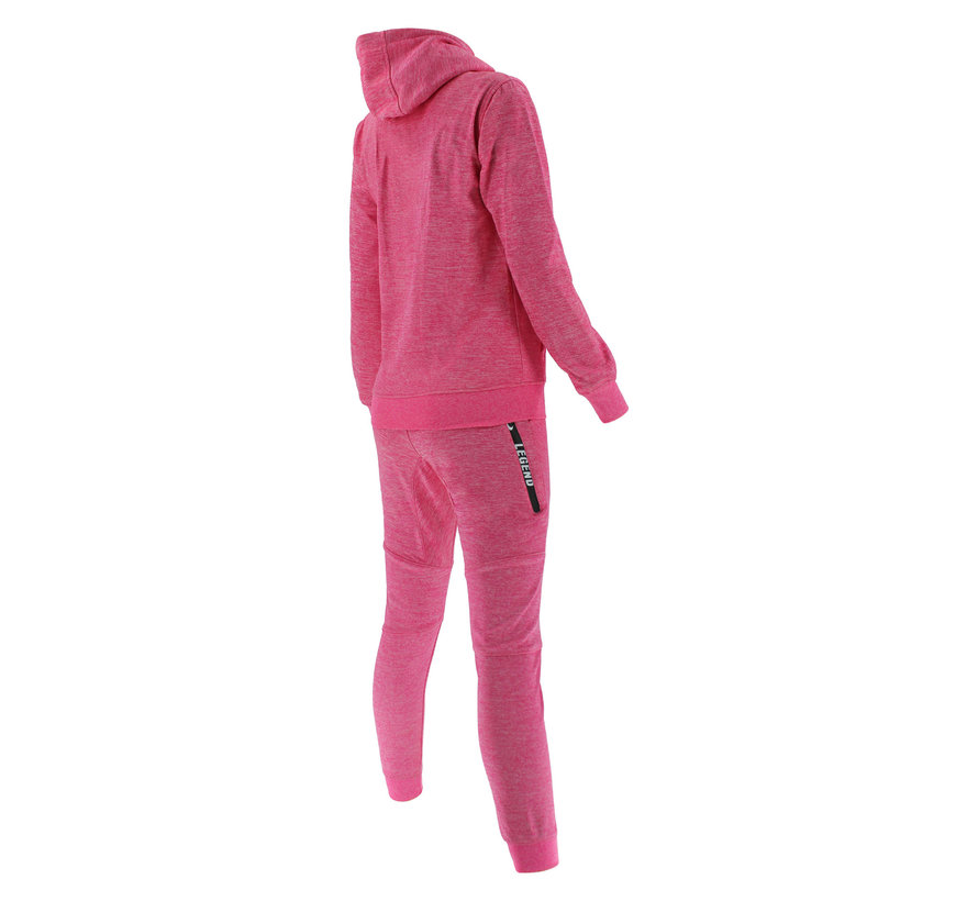 Trainingspak unisex met hoodie Roze