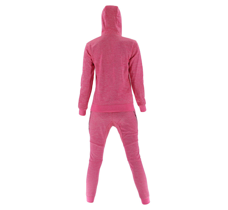 Trainingspak unisex met hoodie Roze